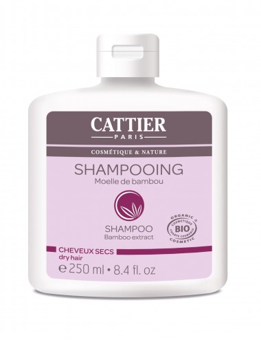 Cattier Shampoing Cheveux Secs Moelle de Bambou 250ml
