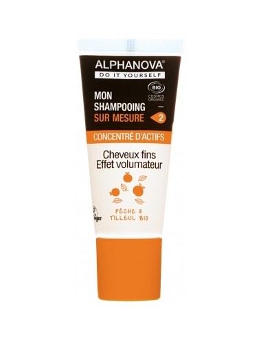 Alphanova DIY Mon Shampoing Sur Mesure Concentré d'Actifs Cheveux Fins Effet Volumateur Bio 20ml