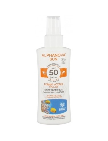 Alphanova Sun SPF50 Format Voyage Sans Parfum Bio 90g