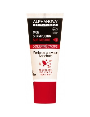 Alphanova DIY Mon Shampoing Sur Mesure Concentré d'Actifs Perte de Cheveux Anti-Chute Bio 20ml