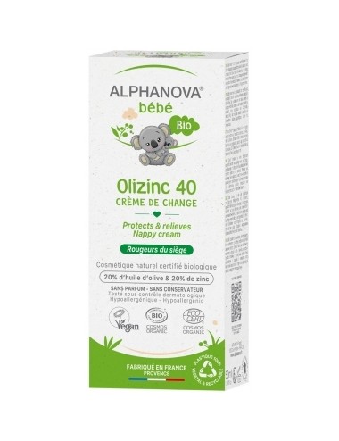 Alphanova Bébé Olizinc 40 Bio 50g