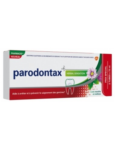 Parodontax Dentifrice Herbal Sensation Lot de 2x75ml