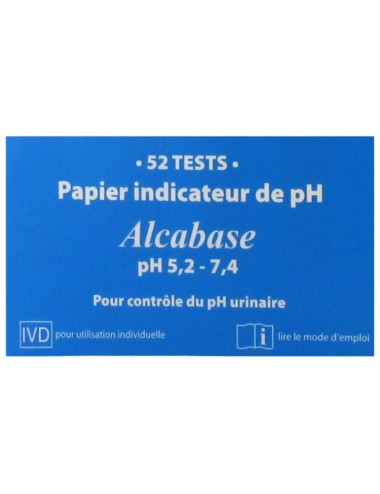 Dr. Theiss Alcabase Papier Indicateur de pH 52 Tests