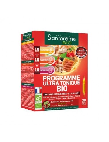 SANTAROME Bio Programme Ultra Tonique Bio 30 ampoules