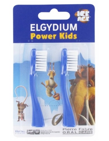 Elgydium Power Kids 2 Têtes pour Brosse à Dents Electrique Power Kids