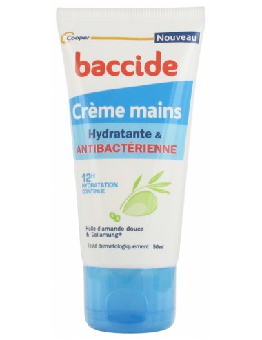 Baccide Crème Mains Hydratante et Anti Bactérienne 50ml