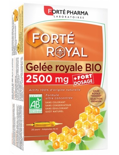 Forté Pharma Forté Royal Gelée Royale 2500mg Bio 20 ampoules