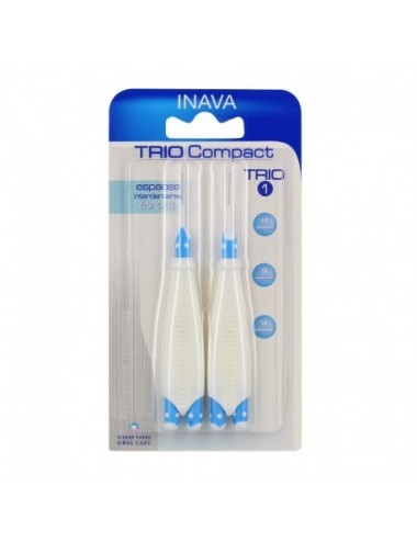 Inava Trio Compact 6 Brossettes Interdentaires - Taille : ISO1/2/3 0,8 à 1,2 mm