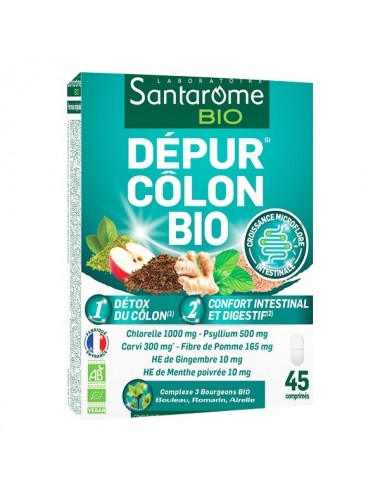 Santarome Dépur Côlon Bio 45 comprimés