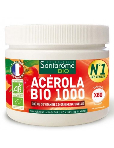 Santarome Bio Acérola Bio 1000 60 comprimés à croquer