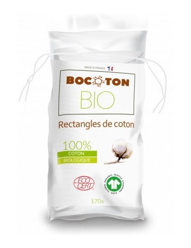 Bocoton Rectangles de Coton Bio x 170