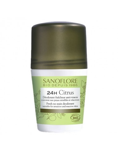 Sanoflore Déodorant Fraîcheur Citrus Roll-On 24h Bio 50ml