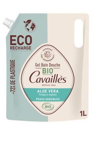Rogé Cavaillès Eco-Recharge Gel Bain Douche certifié Bio Aloe Vera 1L