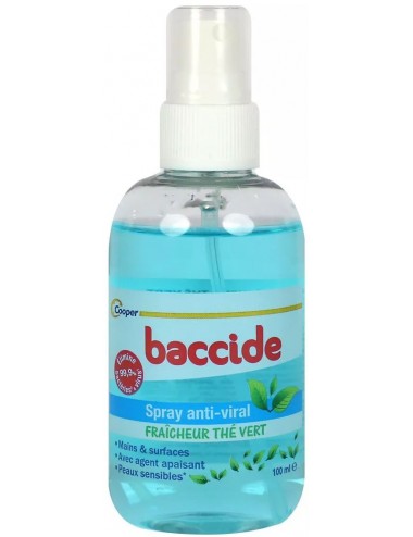 Baccide Spray Hydroalcoolique Mains Fraicheur Thé Vert 100ml