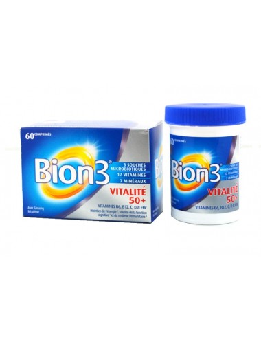 Bion3 Vitalité 50+ pour les 50ans et plus 60 Comprimés