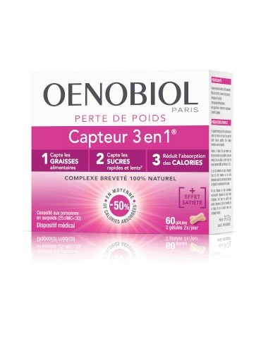 Oenobiol capteur 3 en 1 60 gelules