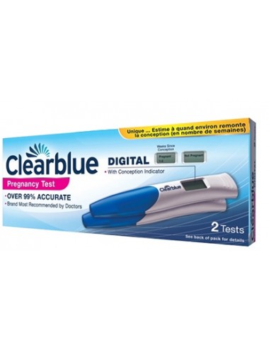 Clearblue Test de grossesse Digital boite de 2 tests