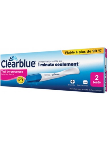 Clearblue Test de grossesse Détection Rapide x2