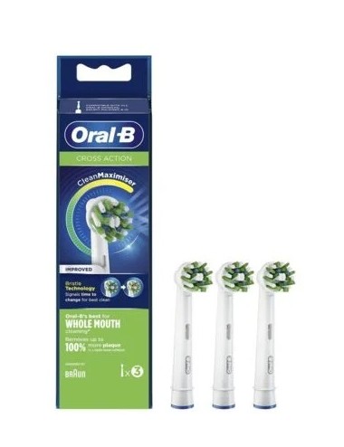 Oral-B Brossettes de Rechange CrossAction Clean Max x3