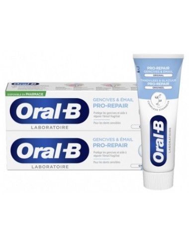 Oral-B Dentifrice Original Pro- Repair Gencives et Émail 75 ml x2
