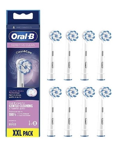 Oral-B Brossettes de Rechange Sensitive Clean Clean Care x8 
