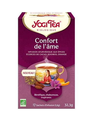 Yogi Tea Infusion Bio Confort de l'Ame 17 Sachets