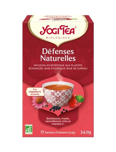 Yogi Tea Infusion Bio Défenses Naturelles17 Sachets