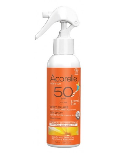 Acorelle Spray Solaire Enfants SPF50 BIO Certifié 150ml