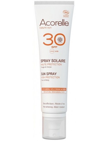 Acorelle Spray Solaire SPF30 BIO Certifié 100ml