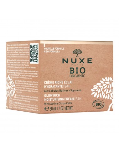 Nuxe Bio Crème Riche éclat Hydratante 24H 50ml
