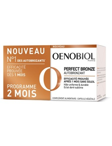 Oenobiol Perfect Bronze Autobronzant 2x30 Capsules Végétales
