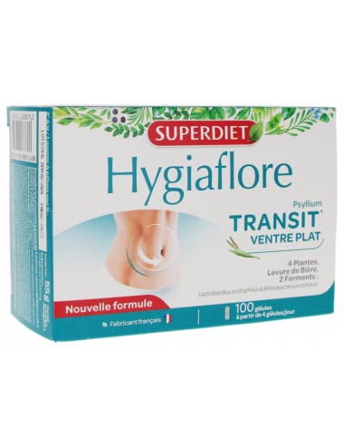 Super diet Hygiaflore Transit Ventre Plat 100 Gélules