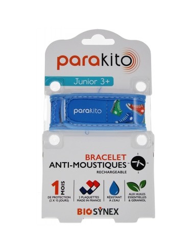 Parakito Bracelet Anti-Moustiques Rechargeable Junior - Baskets