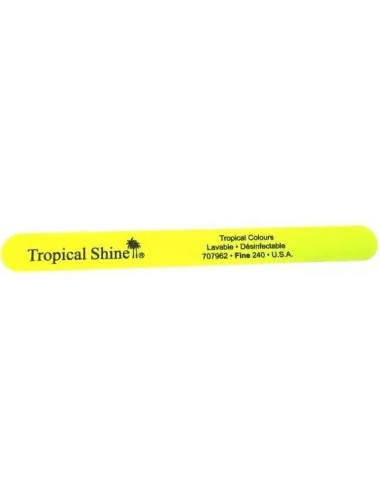 Tropical Shine Lime à Ongles Lavable Désinfectable 707962 Jaune Fluo - Fine - Grain 240