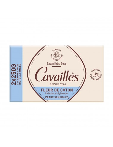 Rogé Cavaillès Savon Extra-Doux Fleur de Coton 2x250g