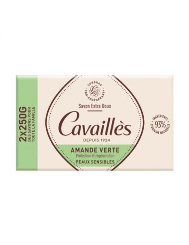 Rogé Cavaillès Savon Extra-Doux Amande Verte 2x250g