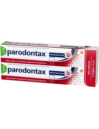Parodontax Dentifrice Protection Fluor Lot de 2 x 75 ml