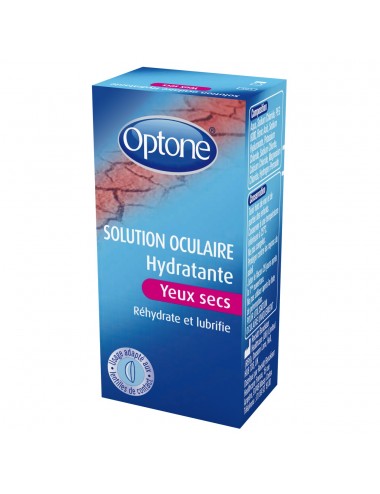 Optone Solution Oculaire Hydratante Yeux Secs 10ml