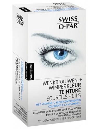 Swiss O-Par Coloration Sourcils et Cils Noir 12 Applications