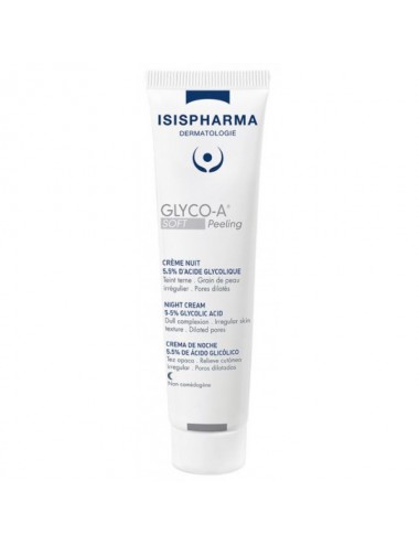 IsisPharma Glyco-A Soft Peeling Crème de Nuit 5,5% d'Acide Glycolique 30ml