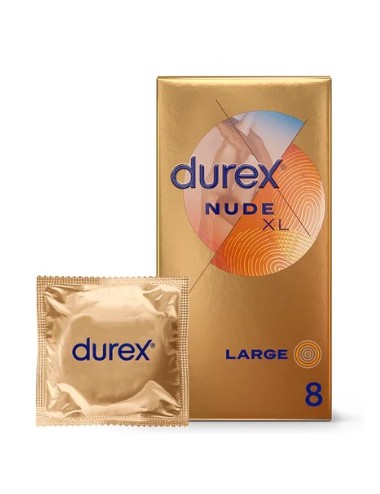 Durex Nude XL Sensation Peau contre Peau 8 préservatifs