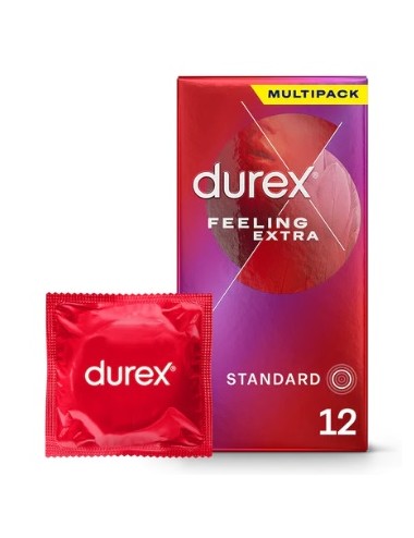 Durex Feeling Extra 12 Préservatifs fins et lubrifiés