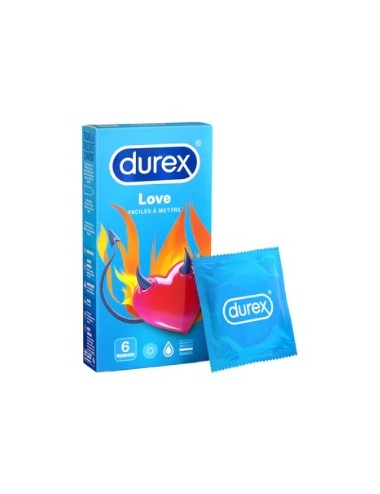 Durex Love 6 Préservatifs faciles à mettre