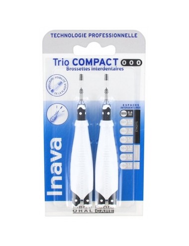 Inava Trio Compact 6 Brossettes Interdentaires ISO0 0,6 mm