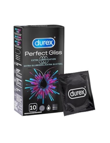 Durex Perfect Gliss Extra Lubrification 10 préservatifs