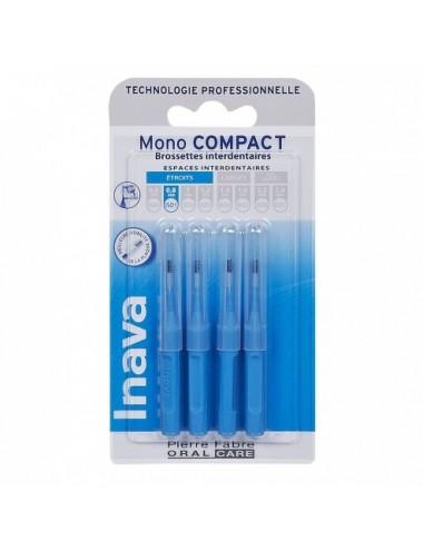 Inava Mono Compact 0,8 mm ISO1 4 Brossettes Interdentaires