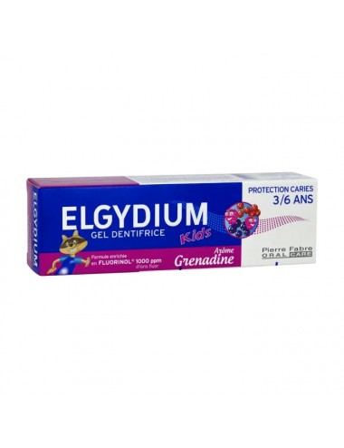 Elgydium Kids Grenadine Dentifrice Enfant 3/6 ans 50ml