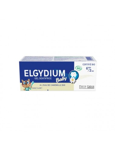 Elgydium Baby Dentifrice Bébé Bio 6 mois /2 ans 30ml