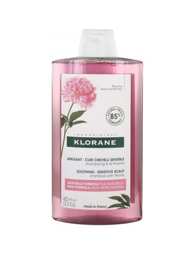 Klorane Shampoing Apaisant & Anti-Irritant à la Pivoine 400 ml