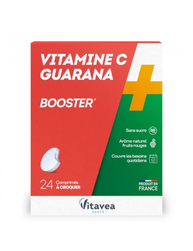 Nutrisanté Vitavea Vitamine C Guarana Booster 24 Comprimés à Croquer